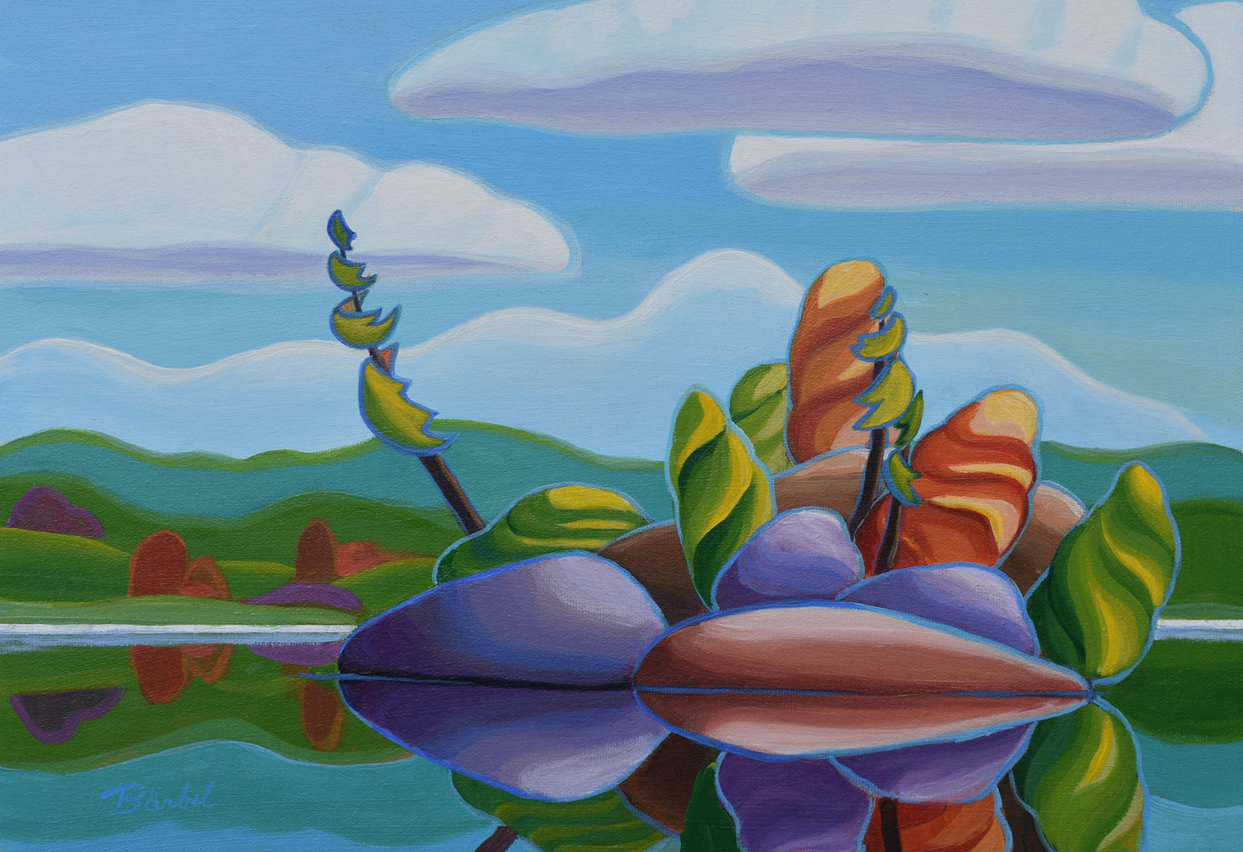Tranquil Island - Barbel Smith-Painting-Eclipse Art Gallery