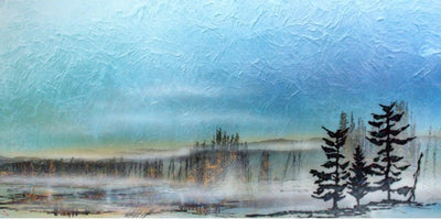Algonquin in Blue - Ed Ambros-Painting-Eclipse Art Gallery