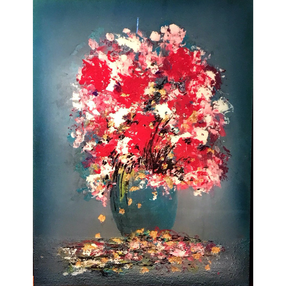 Flower Seafoam - Ed Ambros-Painting-Eclipse Art Gallery