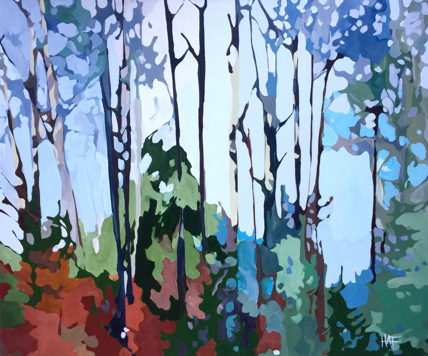 Soft Forest Light - Holly Ann Friesen-Painting-Eclipse Art Gallery
