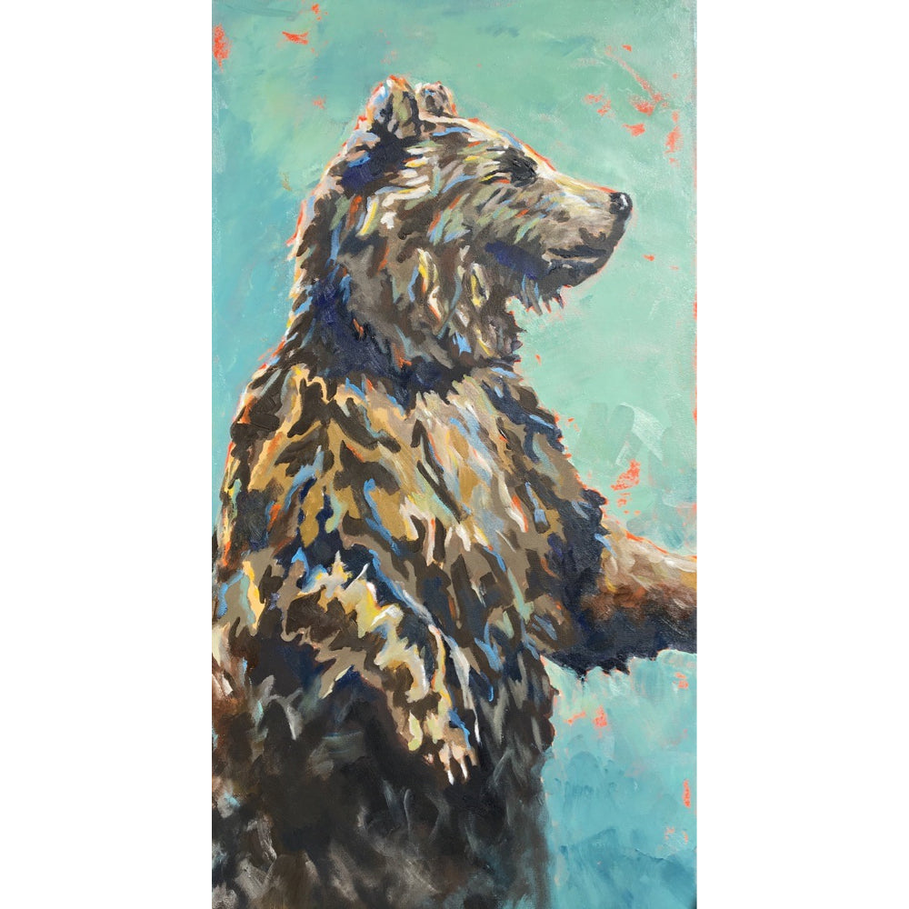 Bear On The Look Out - Cathy Wharin-Painting-Eclipse Art Gallery